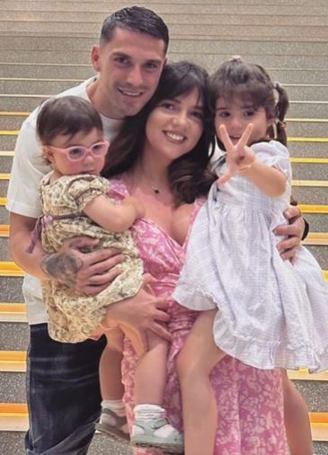 Andreea Beldean with her beautiful family